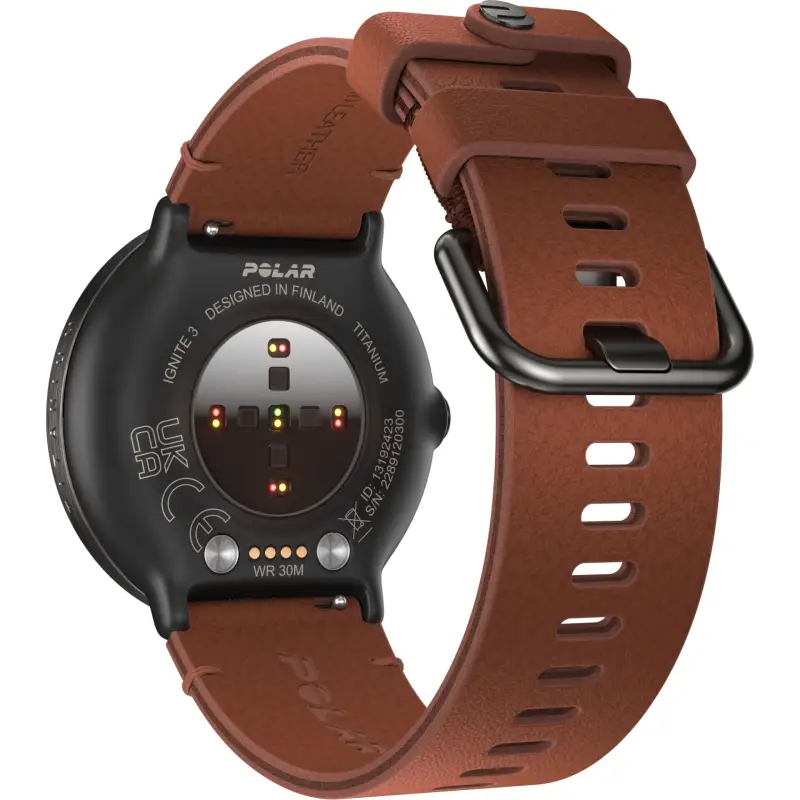 Polar Ignite 3 Titanium Leather- and Silicone Band