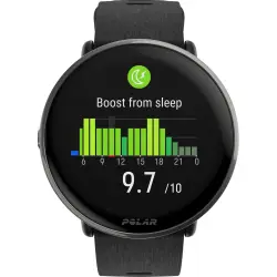 Polar Ignite 3 Titanium Silicone Band black