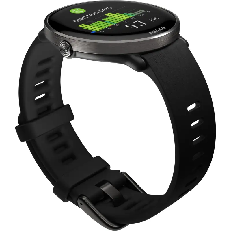 Polar Ignite 3 Titanium Silicone Band black