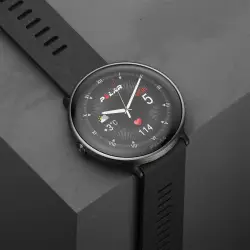 Polar Ignite 3 Titanium Silicone Band black