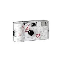 Single use Kamera Flash 400 27 Love  bialy