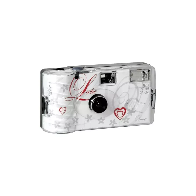 Single use Kamera Flash 400 27 Love  bialy