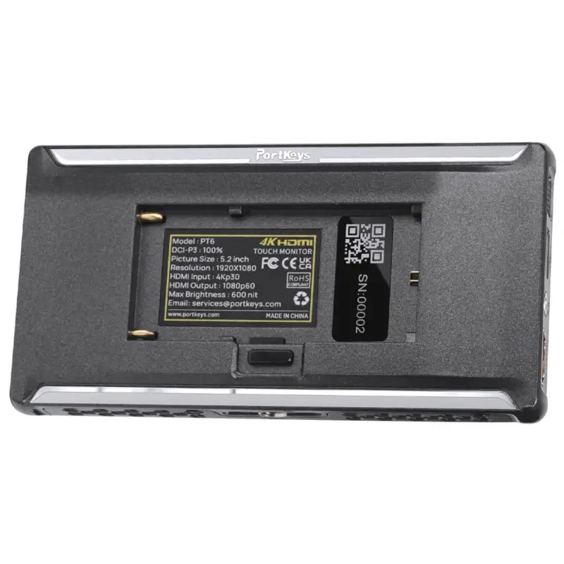 Portkeys PT6 5.2 Inch 4K HDMI Touchscreen Monitor