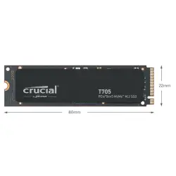 Crucial T705                 4TB PCIe Gen5 NVMe M.2 SSD