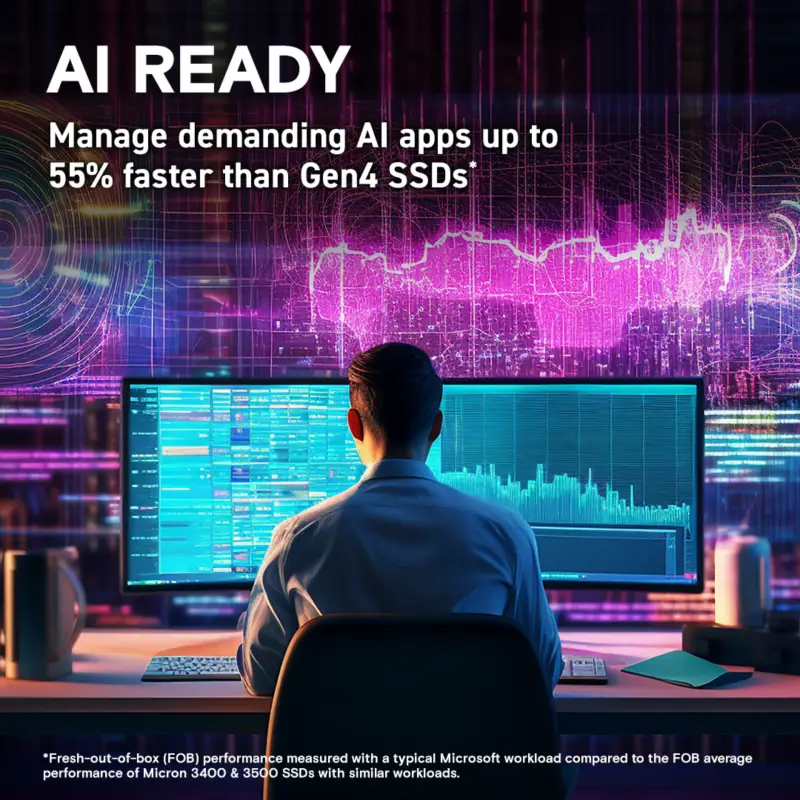 Crucial T705                 1TB PCIe Gen5 NVMe M.2 SSD