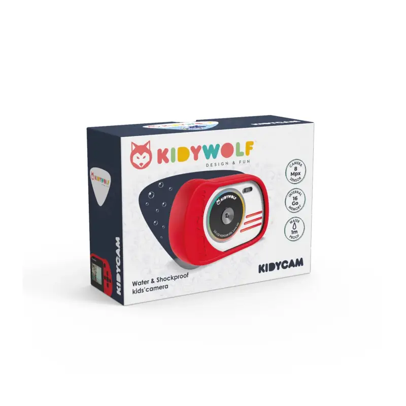 Kidywolf Foto- und Videokamera rot