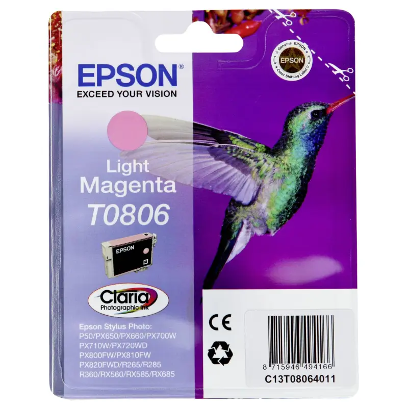 Epson Tusz jasny magenta T 080  T 0806
