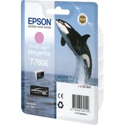 Epson ink cartridge vivid light magenta T 7606 N