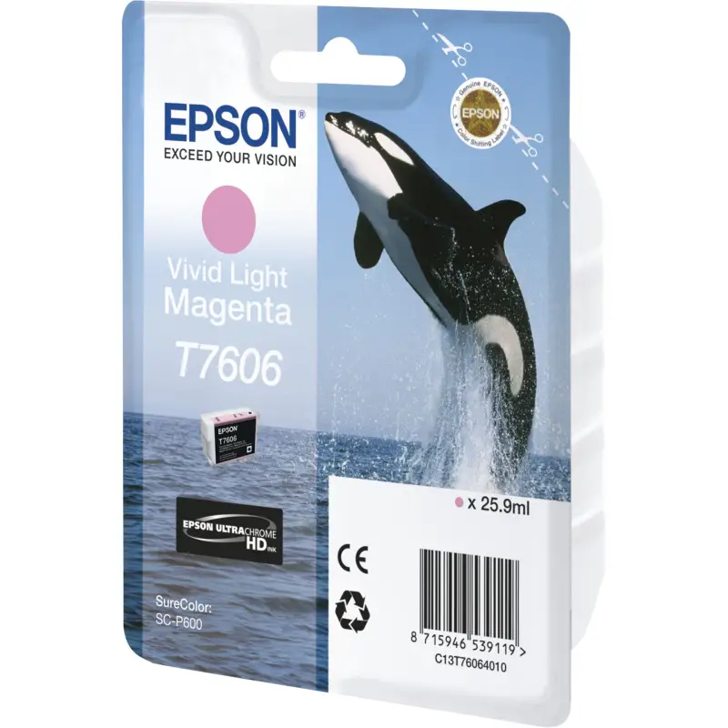 Epson ink cartridge vivid light magenta T 7606 N