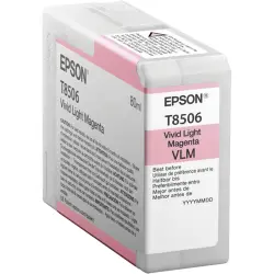 Epson ink cartridge vivid light magenta T 850 80 ml      T 8506N