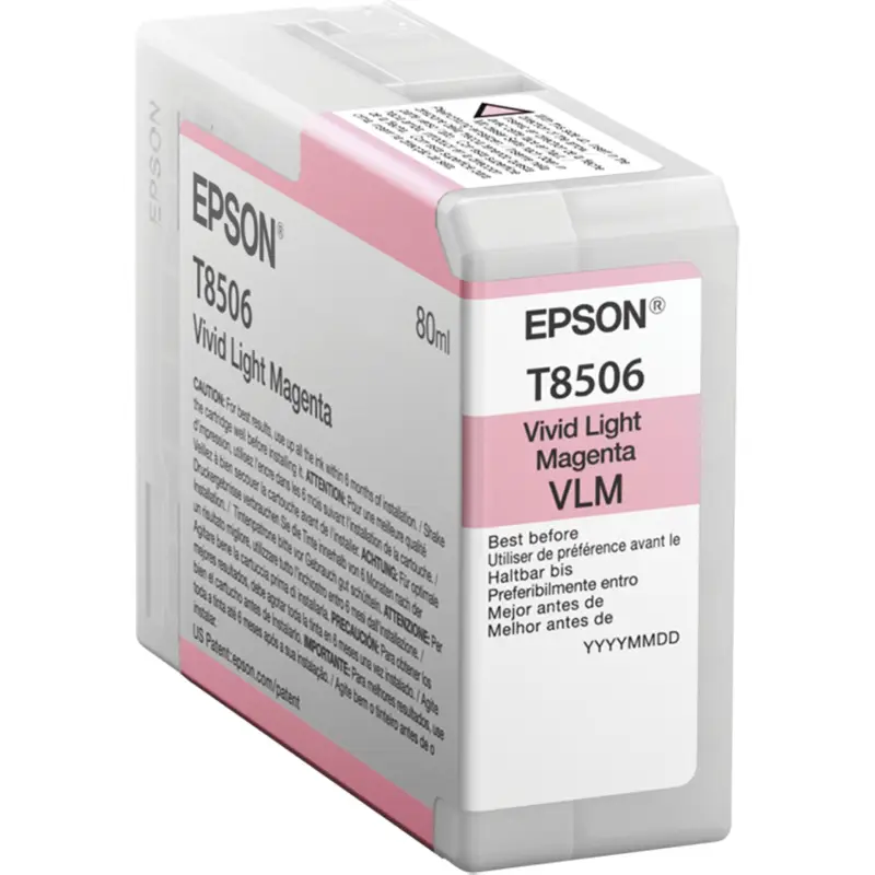 Epson ink cartridge vivid light magenta T 850 80 ml      T 8506N
