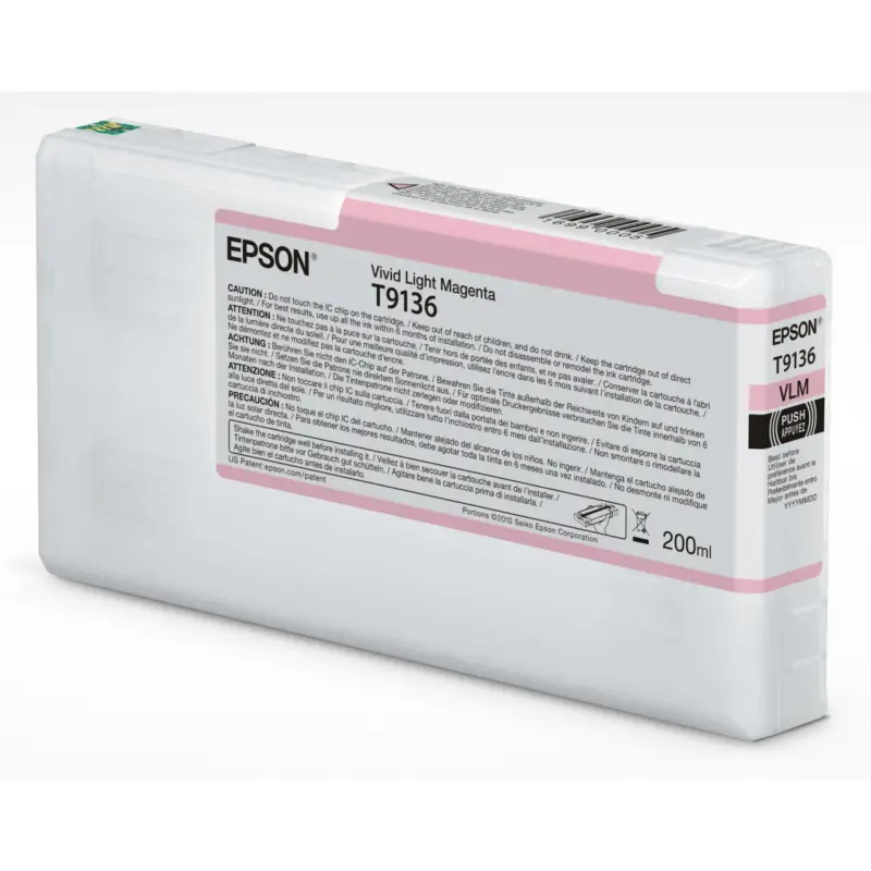 Epson Tintenpatrone vivid light magenta T 913 200 ml     T 9136N