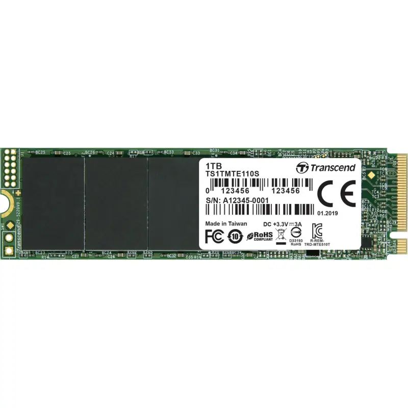 Transcend SSD MTE110S        1TB NVMe PCIe Gen3 x4