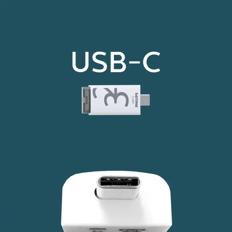 Philips USB 3.2             32GB Click Series Gen 1 USB-C