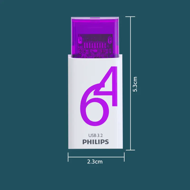 Philips USB 3.2             64GB Click Series Gen 1 USB-C