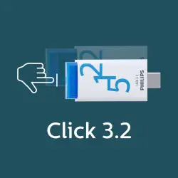 Philips USB 3.2            512GB Click Series Gen 1 USB-C