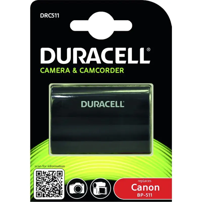 Duracell akumulat. litowo-jonowy 1600mAh do Canon BP-511/BP-512