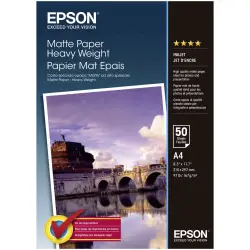 Epson Matte Paper Heavy Weight A 4, 50 kartek, 167 g S 041256