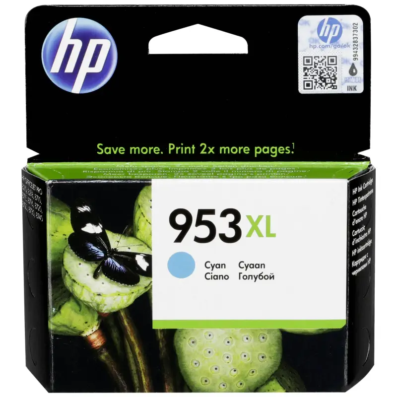 HP F6U16AE Tusz cyan No. 953 XL