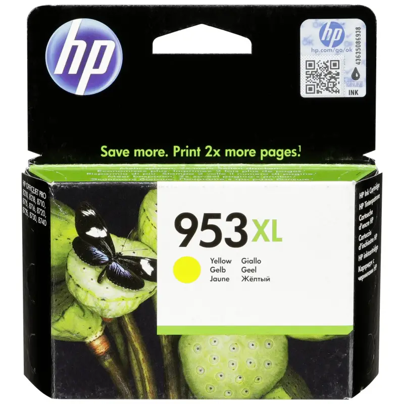 HP F6U18AE Tusz zolty No. 953 XL