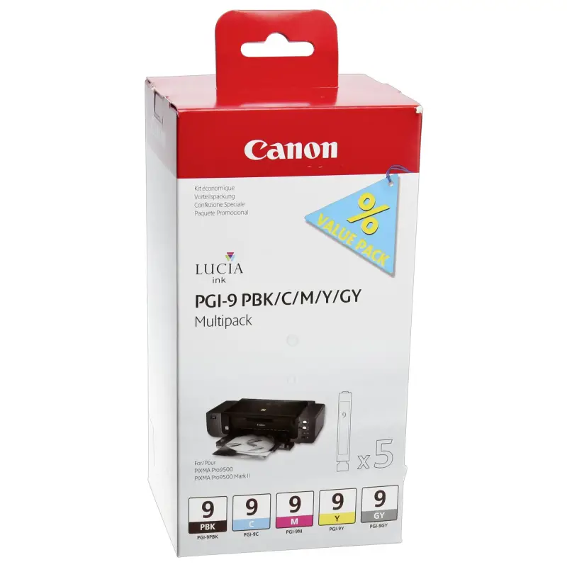 Canon PGI-9 Multi Pack PBK/C/M/Y/GY
