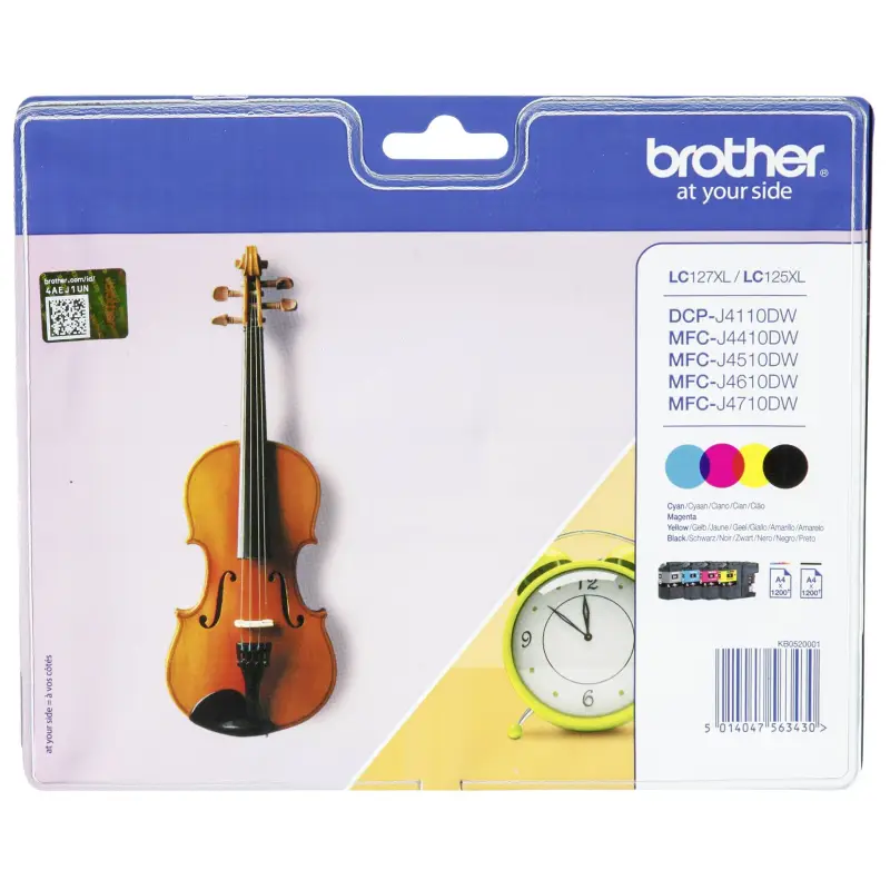 Brother LC-127 / LC-125 XL Value Pack BK/C/M/Y