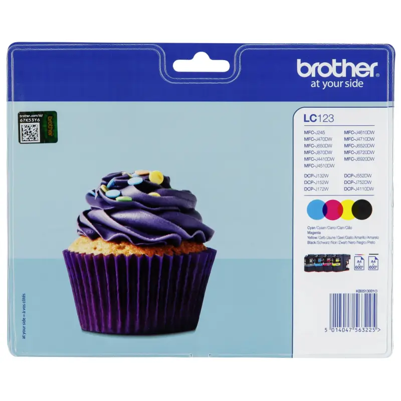 Brother LC-123 Value Pack BK/C/M/Y