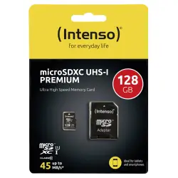 Intenso microSDXC Cards    128GB Class 10 UHS-I Premium