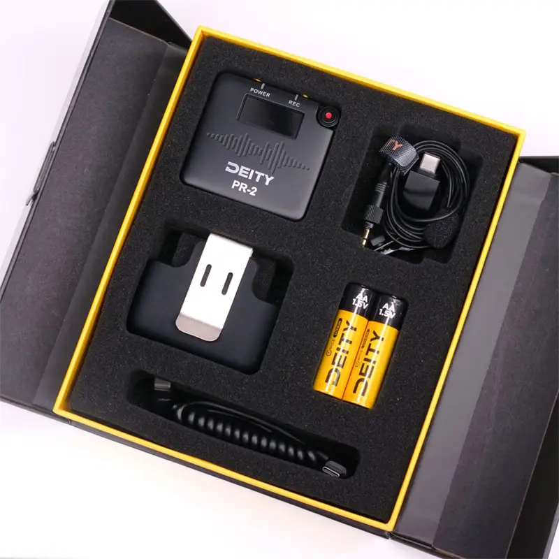 Deity PR-2 Stereo Pocket Recorder mit Lavalier Mic