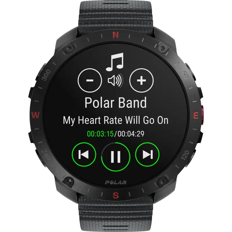 Polar Grit X2 Pro HR S-L Black