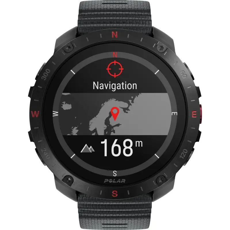 Polar Grit X2 Pro HR S-L Black