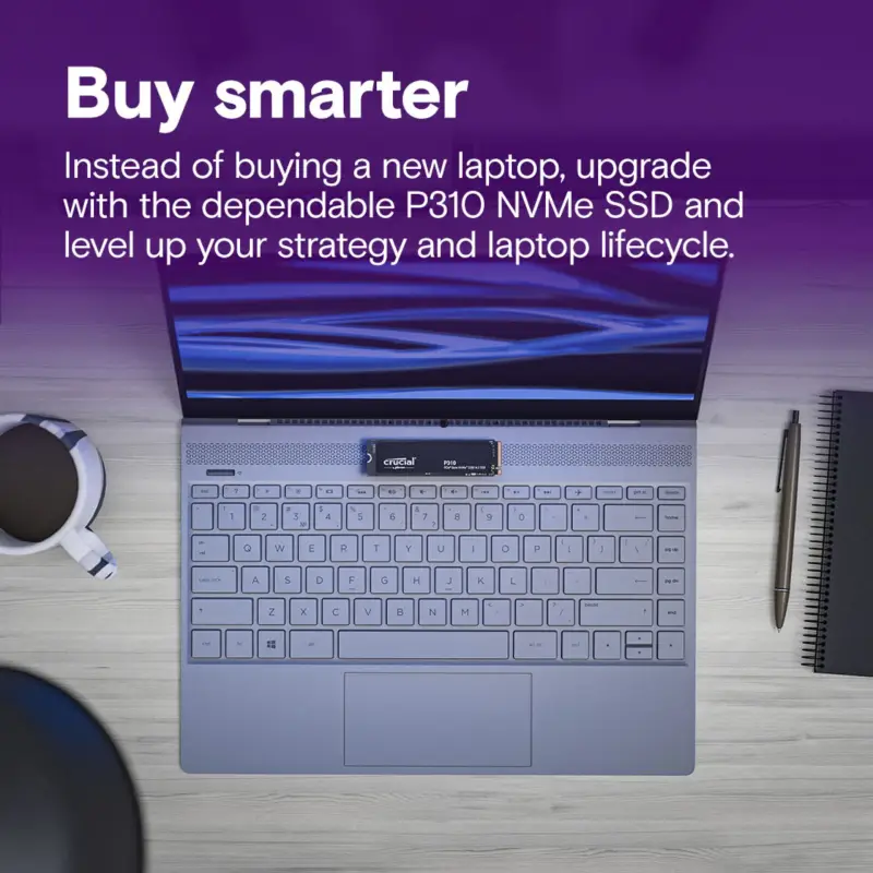 Crucial P310 Gen4 2280       2TB NVMe PCIe M.2 SSD