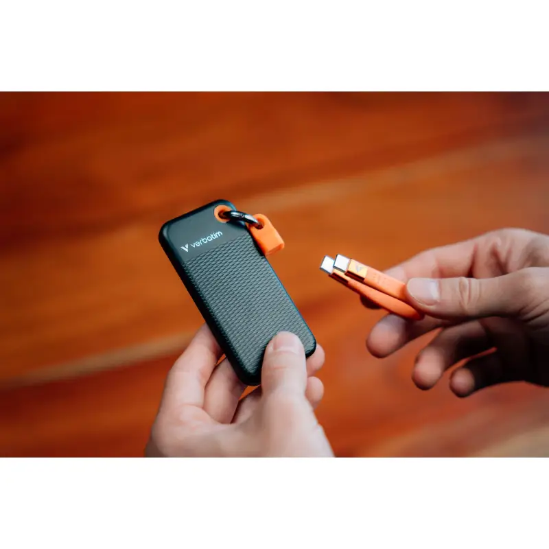 Verbatim Pocket SSD USB 3.2  2TB Black/Orange               32197