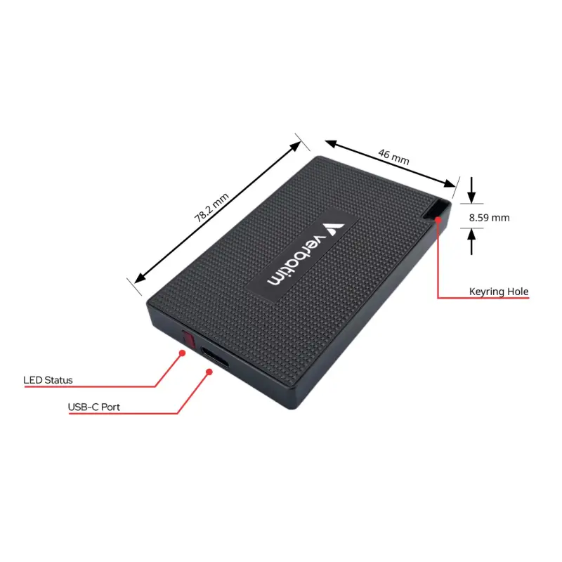 Verbatim Metal Mini SSD      1TB USB-C Gen 2                32031