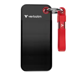 Verbatim Pocket SSD USB 3.2  1TB Black/Red                  32192