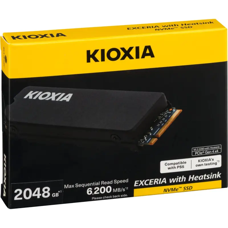 KIOXIA EXCERIA HeatSink NVMe 2TB M.2 2280 PCIe Gen4x4