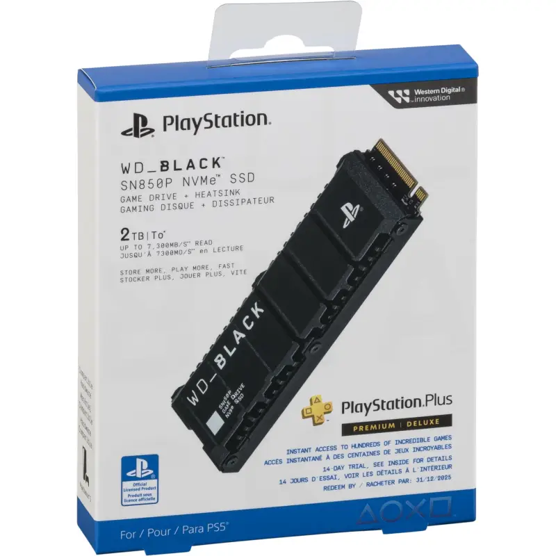 Western Digital Black SSD    2TB Für PS5-Konsole NVMe