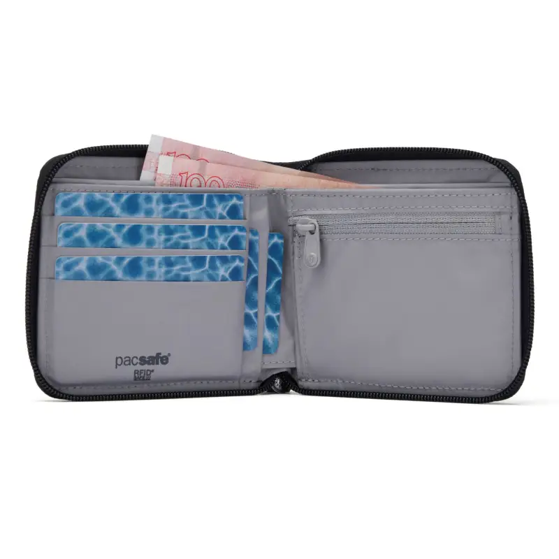 Pacsafe RFIDsafe Zip Around Wallet schwarz