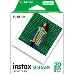 1x2 Fujifilm Instax Square Film white frame NEU