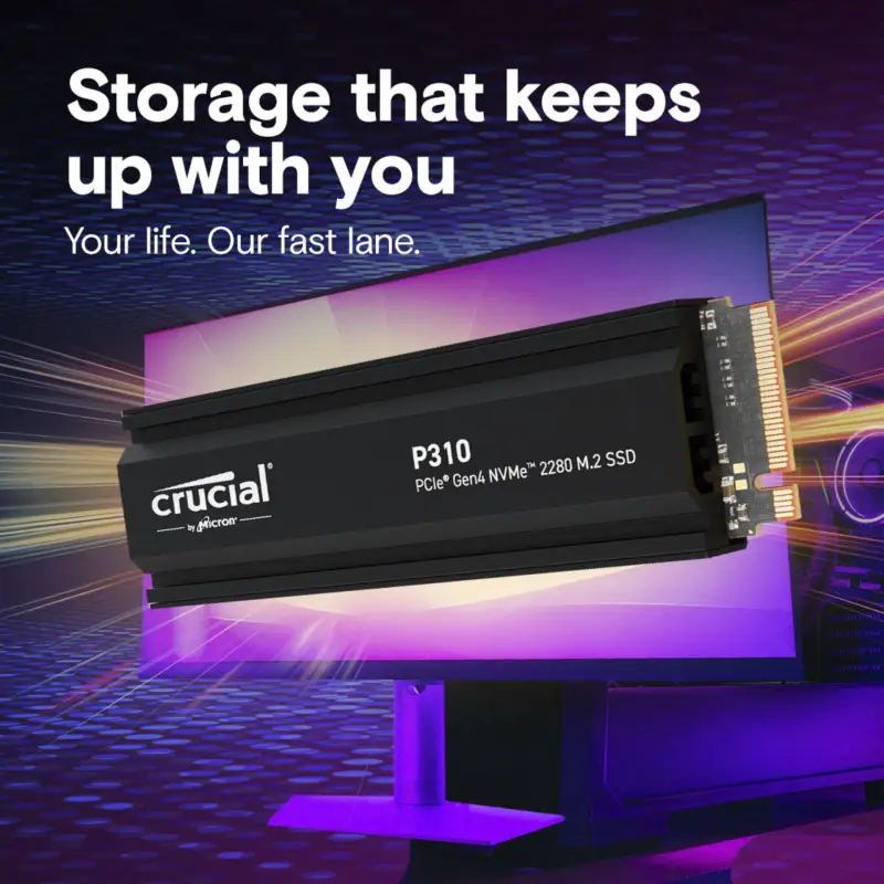 Crucial P310 Gen4 2280 Dysk  1TB NVMe PCIe M.2 SSD