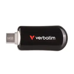 Verbatim Plectra Black 64GB USB-C Flash Drive          30224