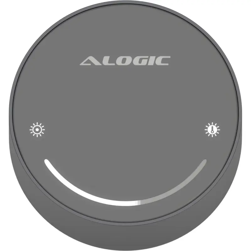 Alogic Illuminate Light Bar with 4k Autofocus Camera Space Grey