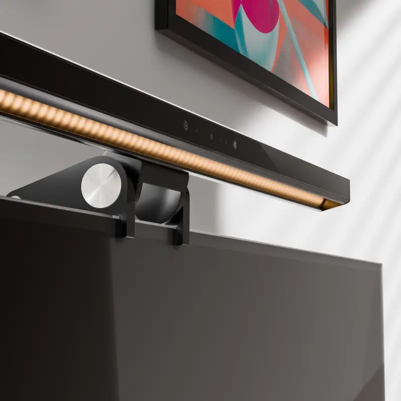 Alogic Illuminate Light Bar with 4k Autofocus Camera Space Grey