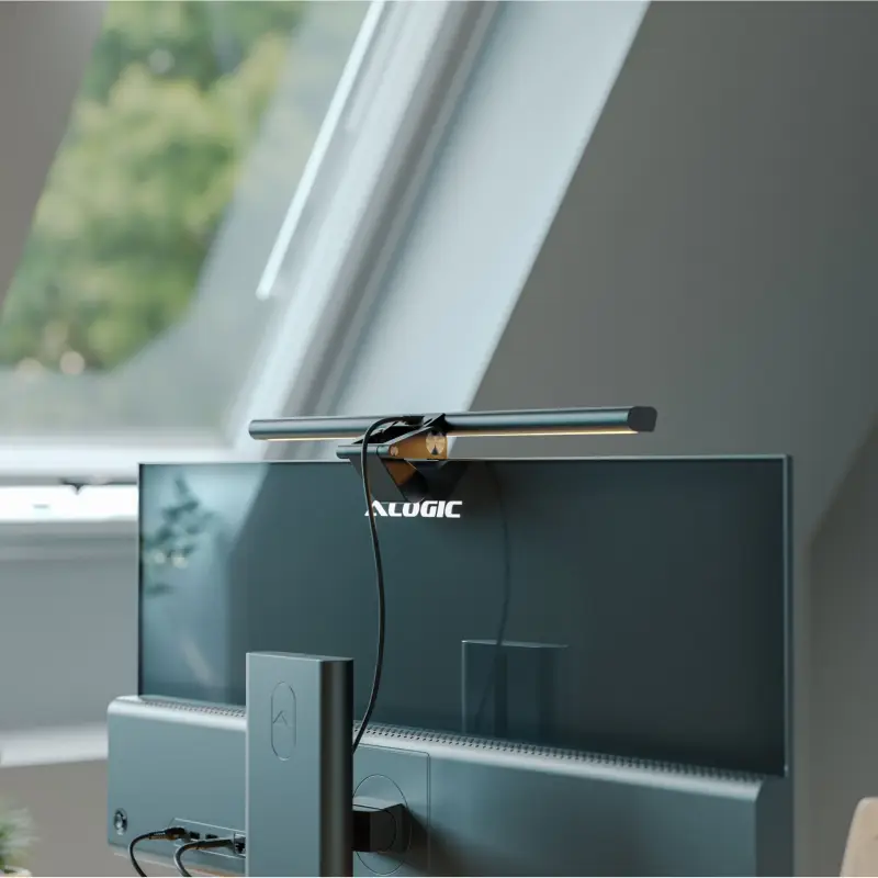 Alogic Illuminate Light Bar with 4k Autofocus Camera Space Grey