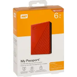 Western Digital My Passport  6TB Rot USB 3.2 Gen 1