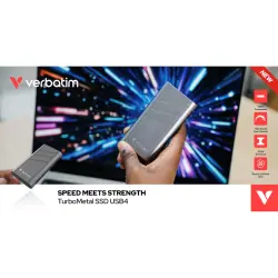 Verbatim TurboMetal SSD 4TB USB4 r/w 3700/3600 MB/s 32023