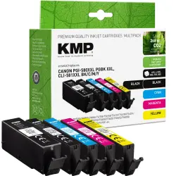 KMP Multipack kompatibel mit Canon PGI-580/CLI-581 BKCMY XXL