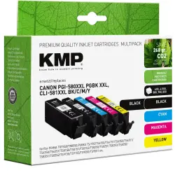 KMP Multipack kompatibel mit Canon PGI-580/CLI-581 BKCMY XXL