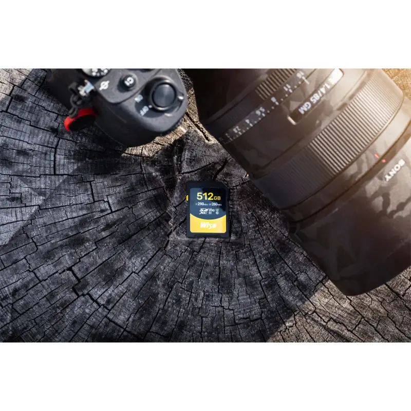 Wise SDXC UHS-II V90       512GB R:290MBs / W:150MBs   WI-SD-N512