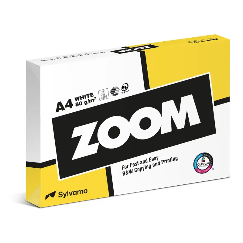 ZOOM Kopierpapier A 4 80 g, bialy, 500 arkusz